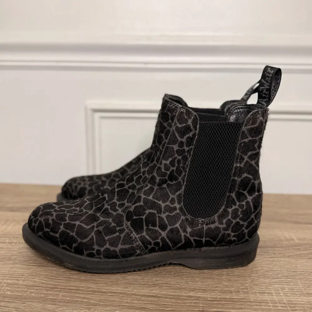 Dr. Martens Flora Womens 8 Animal Print Giraffe Chelsea Boot EU 39 - Picture 4 of 9